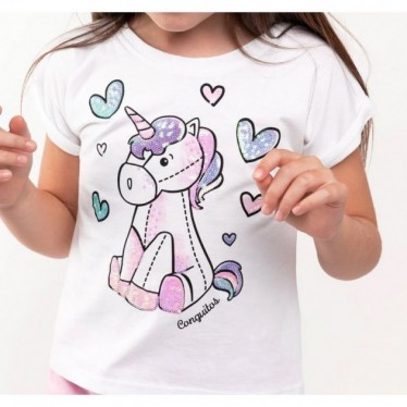 UNICORN CONGUITO T-SHIRT MVC-50022 BLANCO