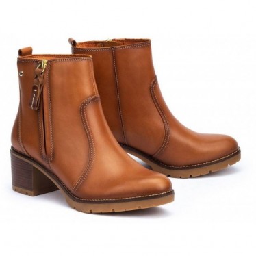 PIKOLINOS PLAIN ANKLE BOOTS W7H-8632 BRANDY