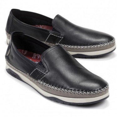 FLUCHOS F0814 HAVANA KENDAL MOCASIN MAN MARINO_GRIS