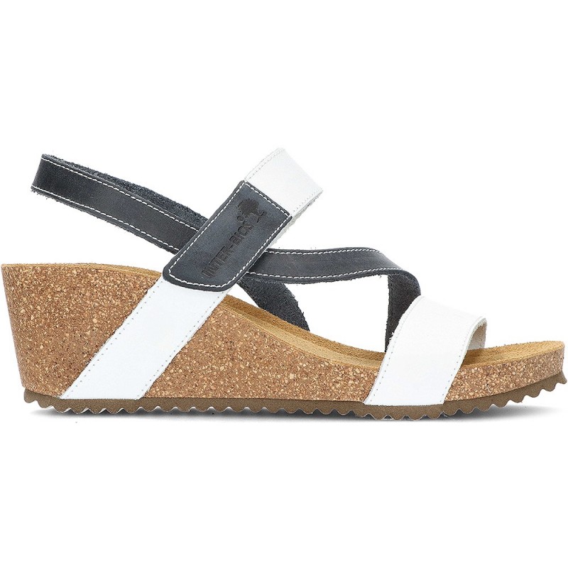 INTERBIOS Sandals Comfortable wedge 2019 BLANCO_AZUL