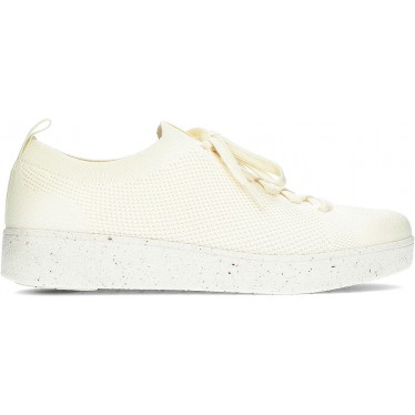 FITFLOP RALLY MULTI-KNIT SNEAKERS CREAM