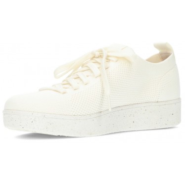 FITFLOP RALLY MULTI-KNIT SNEAKERS CREAM