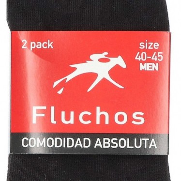 FLOWY ANKLE SOCKS 2 PACK MEN CA-0001 NEGRO