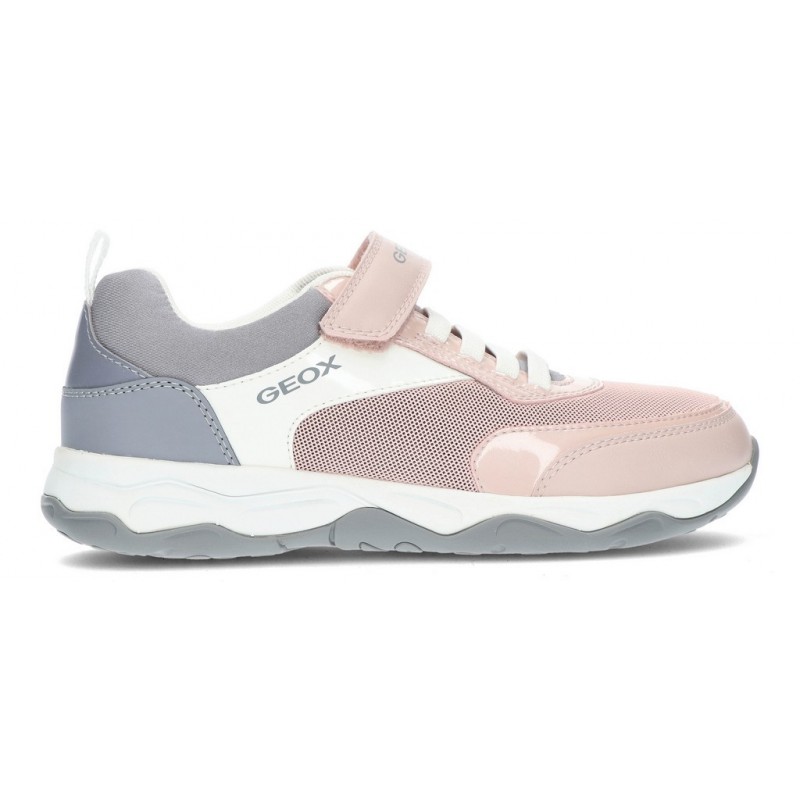 GEOX J CALCO SNEAKERS PINK