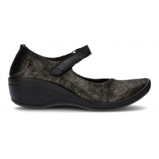 ARCOPEDIC ELASTIC WEDGE MANOLETINES W BLACK ARCOPEDIC ELASTIC WEDGE MANOLETINES W BLACK