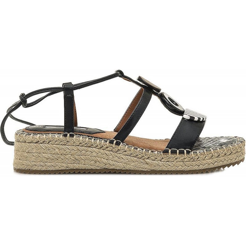 SANDALS MARIAMARE COTTON 68253 BLACK