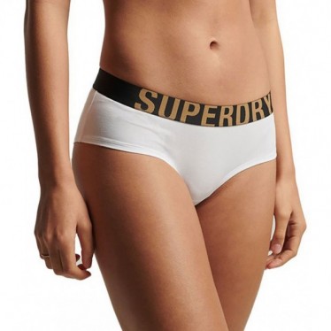 SUPERDRY PANTIES W3110355A HIPSTER BRIEF WHITE