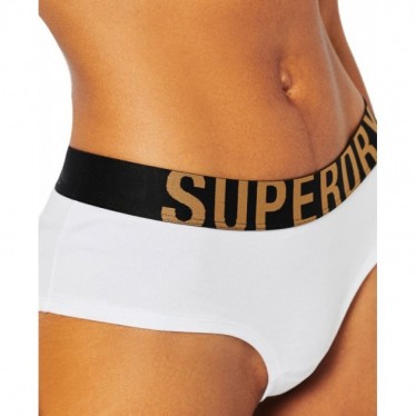 SUPERDRY PANTIES W3110355A HIPSTER BRIEF WHITE