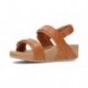 FITFLOP LULU ADJUSTABLE BACK-STRAP SANDALS TAN