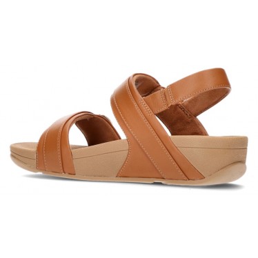 FITFLOP LULU ADJUSTABLE BACK-STRAP SANDALS TAN