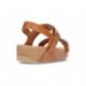 FITFLOP LULU ADJUSTABLE BACK-STRAP SANDALS TAN