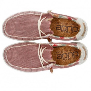 DUDE WALLY ECO SHOES RED