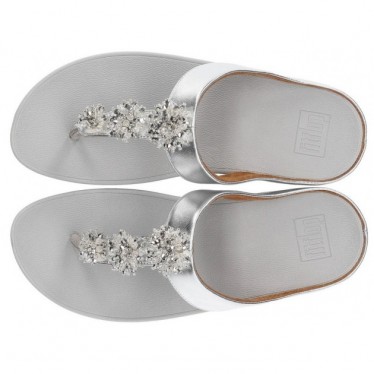 FITFLOP GALAXY TOE-THONGS SANDALS SILVER