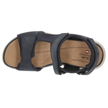 SANDALS CLARKS UN BALI TREK NAVY