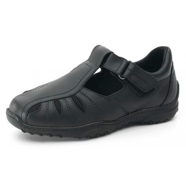 CALZAMEDI COMFORTABLE AND WIDE DIABETIC MEN'S SANDAL NEGRO