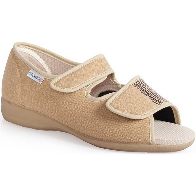 CALZAMEDI SANDAL 3084 SPECIAL WIDTH BEIGE