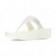 LULU CRYSTAL EMBELLISHED FITFLOP SANDALS CREAM