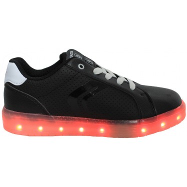 GEOX KOMMODOR ZAPATILLA LUCES SYNT  NEGRO