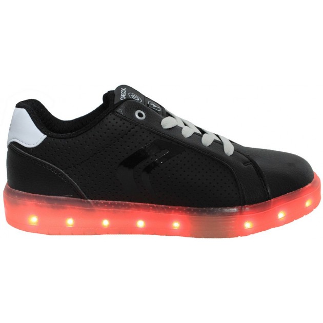 GEOX KOMMODOR ZAPATILLA LUCES SYNT  NEGRO