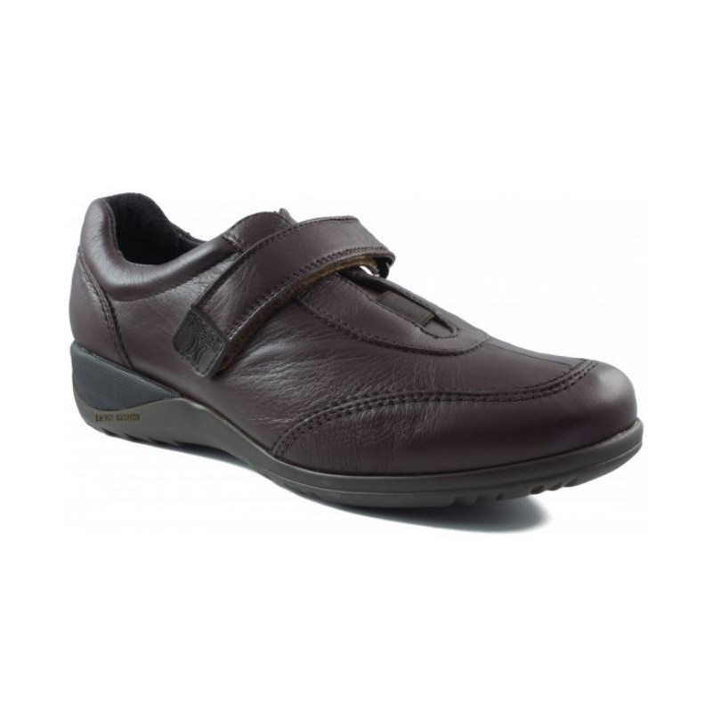 CALLAGHAN comfortable shoe Velcro  MARRON