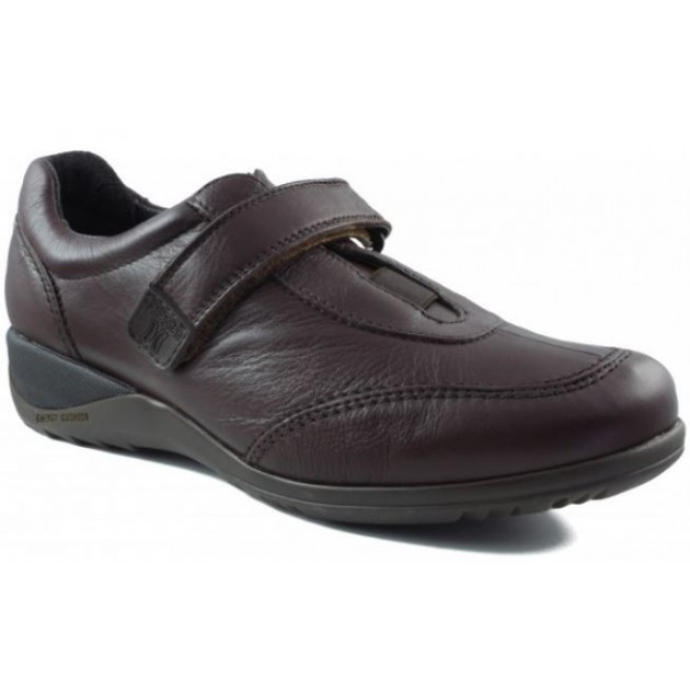 CALLAGHAN comfortable shoe Velcro  MARRON