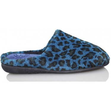 SHOES domestic female leopard  AZUL