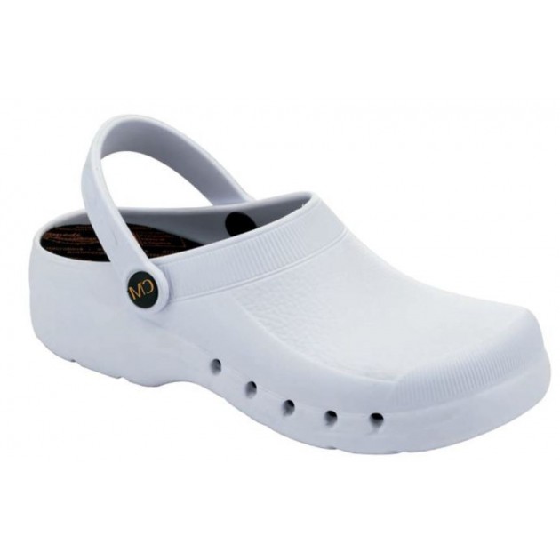 CALZAMEDI unisex clog comfortable anatomical pvc BLANCO