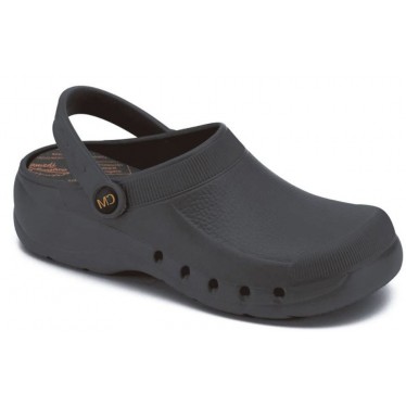 CALZAMEDI unisex clog comfortable anatomical pvc  NEGRO