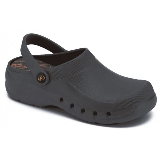 CALZAMEDI unisex clog comfortable anatomical pvc  NEGRO