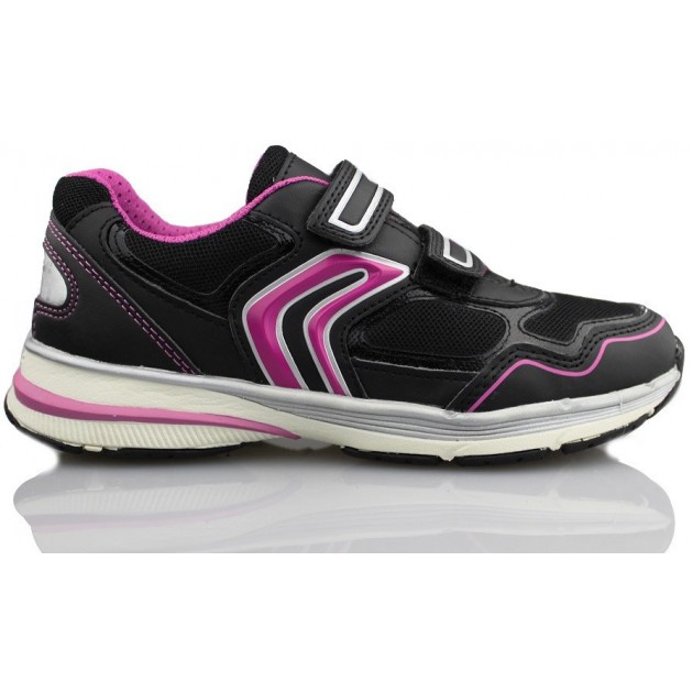 GEOX shoes double Velcro sports girl NEGRO