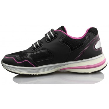 GEOX shoes double Velcro sports girl  NEGRO