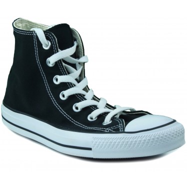 Converse canvas shoes high  NEGRO