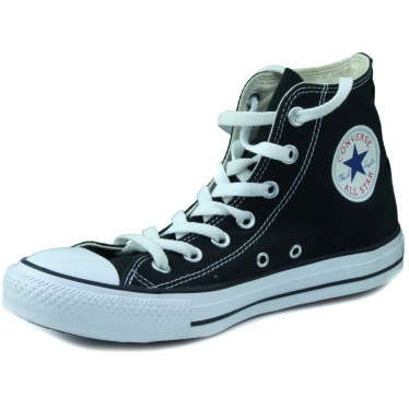 Converse canvas shoes high  NEGRO