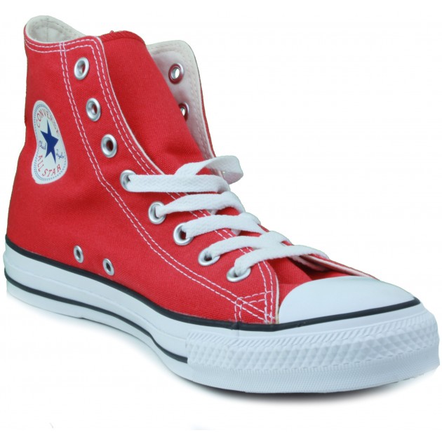 Converse canvas shoes high ROJO